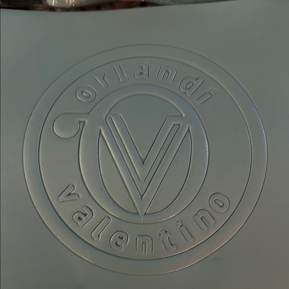 Valentino Orlandi Green Crossbody Bag with Embossed Logo - Picture 3 of 7